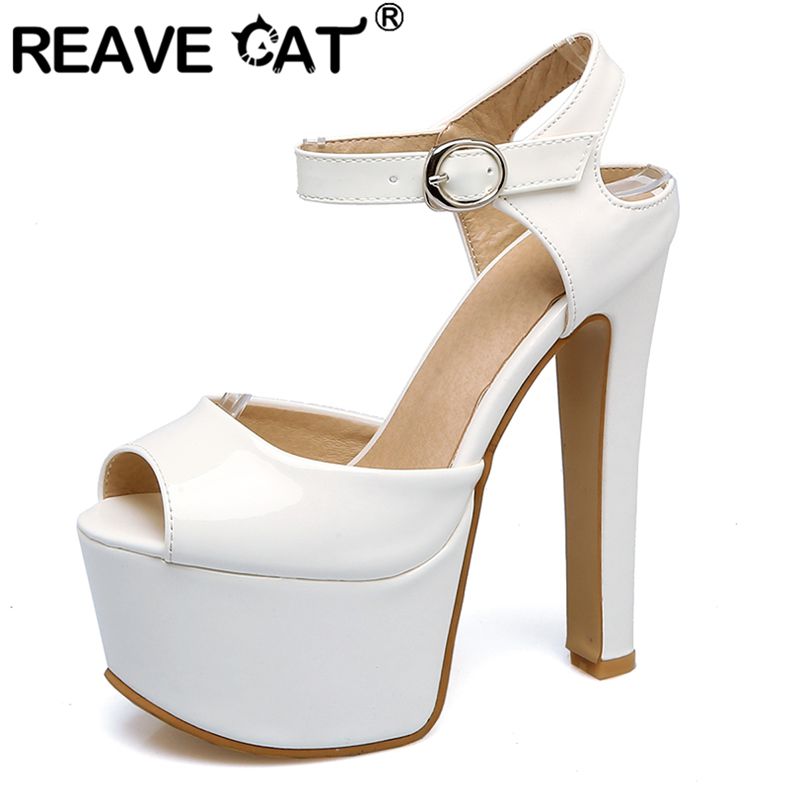 Peep Toe Heels - REAVE CAT Fashion Women Sandals Peep
