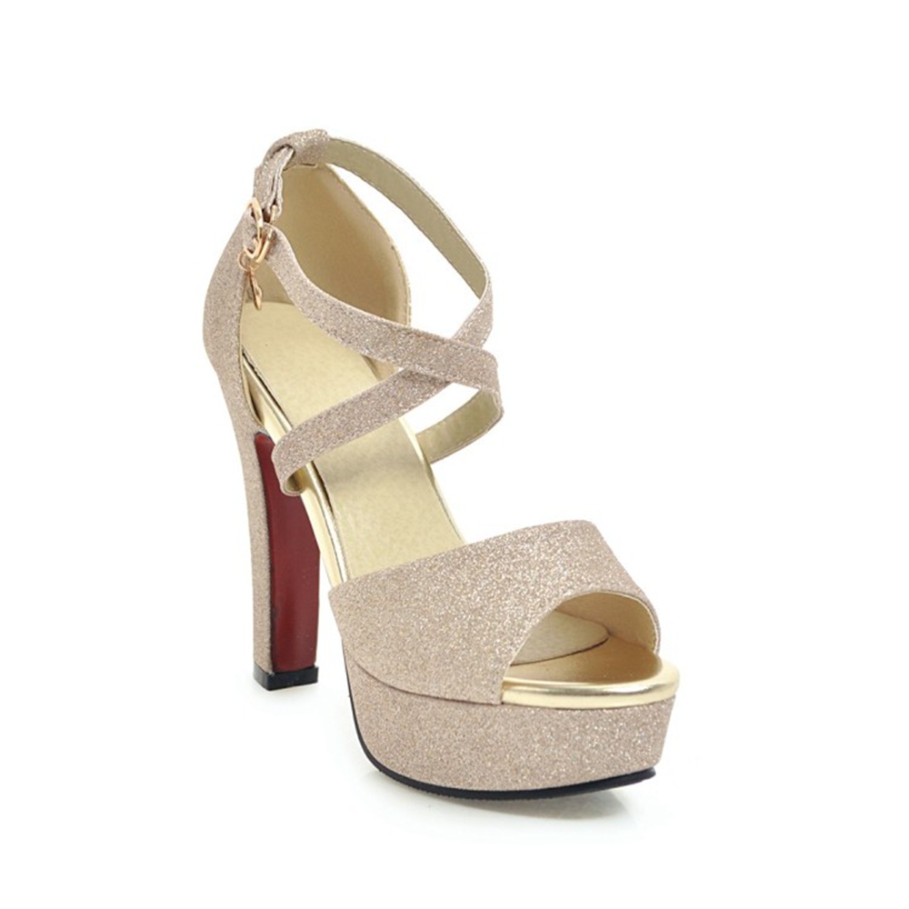 Women Shoes Waterproof - High Heels Women Summer Coarse Heel