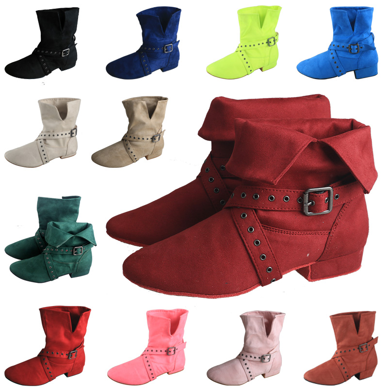 Women'S Shoes Burgundy - Wedopus Customized Heel Women's Line Dance