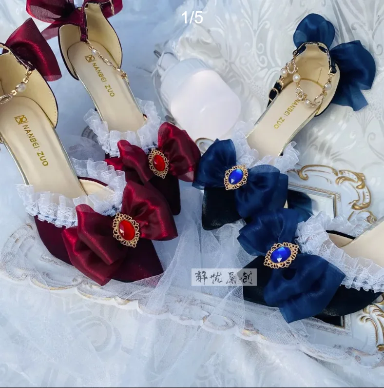 Court Heel Pointed - Lolita High Heels Shoes Elegant Court