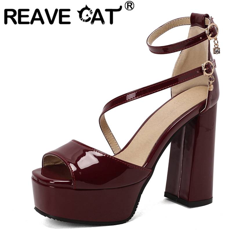 Peep Toe Heels - REAVE CAT Brand Shoes Women Summer