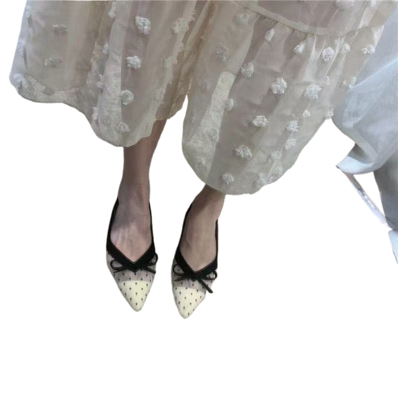 Women'S Heels - 2026 Summer New Polka Dot Single