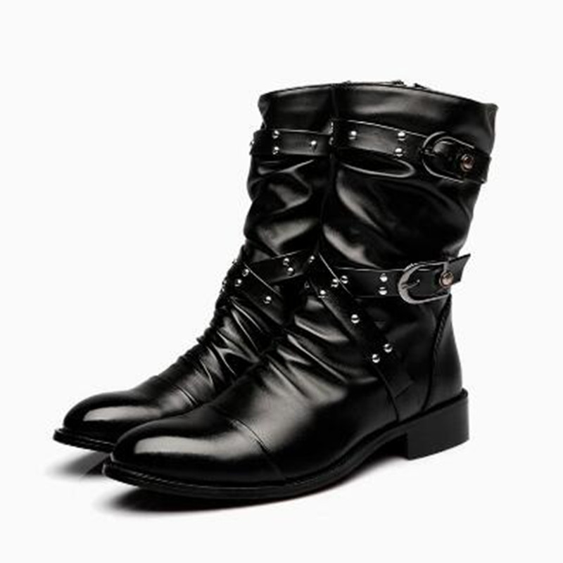 Women'S Shoes Chelsea - Fashion Men's Leather High Quality Mid