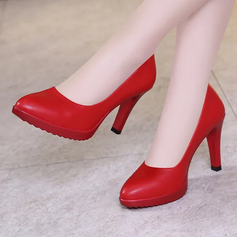 Court Heel Pointed - 8cm Small Size 32-43 New Shallow