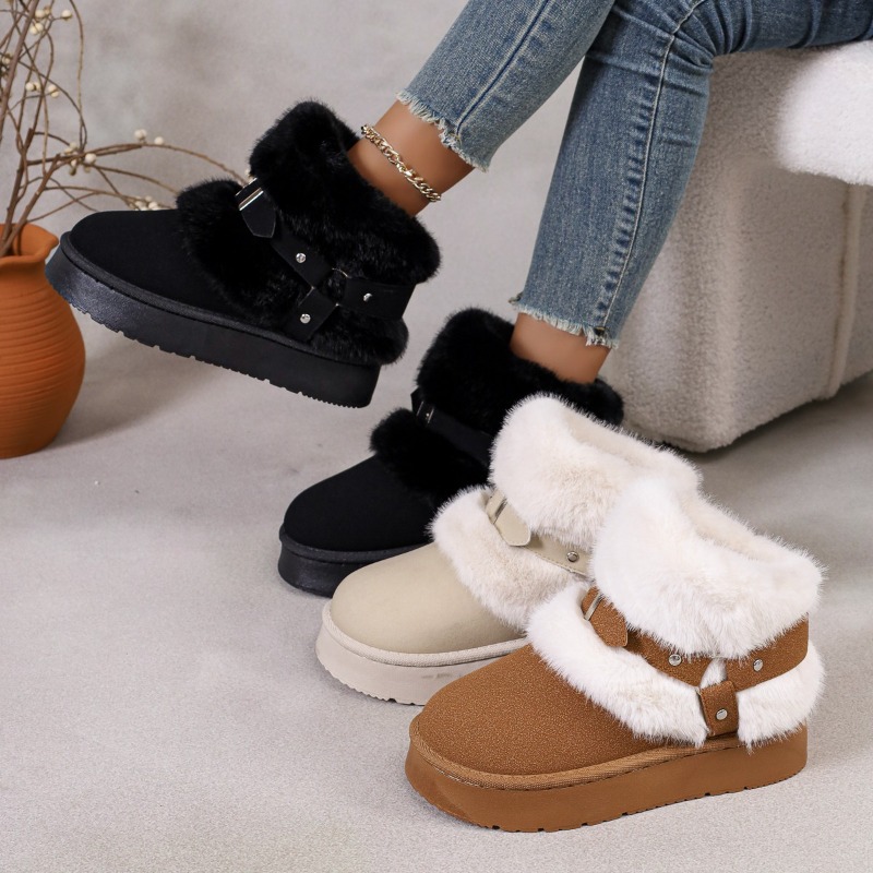 Women'S Shoes Size 12 - Plush Snow Boots Women's 2026 Fall