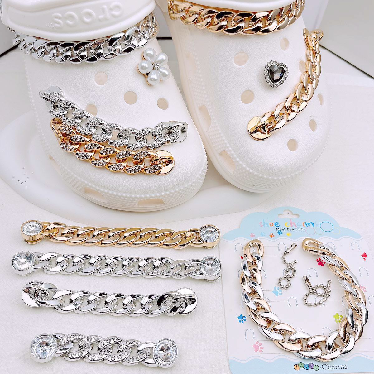 Women'S Shoes Crocs - Hot versatile hollow shoe decoration chain