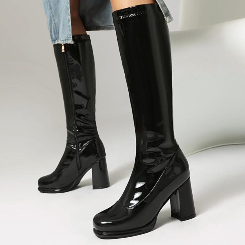 Women'S Shoes Chelsea - Brand Women's Knee High Boots Leather