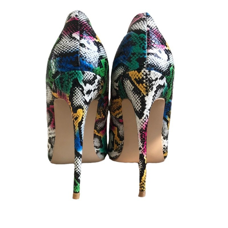 Colorful Python Leather High H - Women'S Shoes Size 12 ulasan dan harga