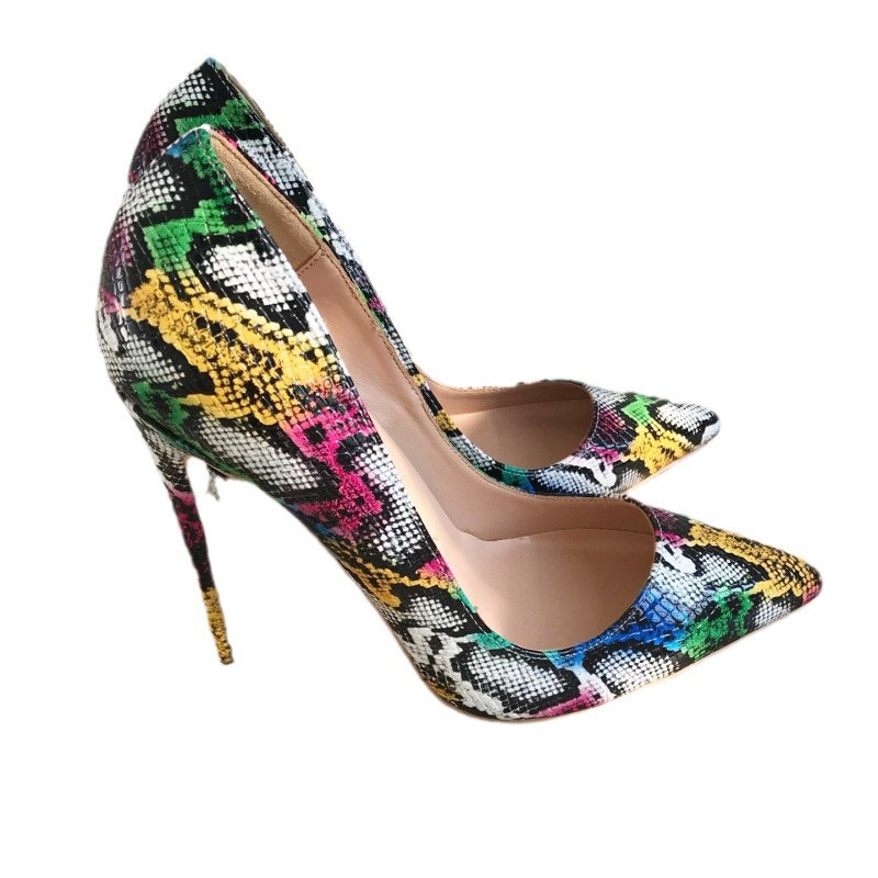 Colorful Python Leather High H - Women'S Shoes Size 12 ulasan dan harga