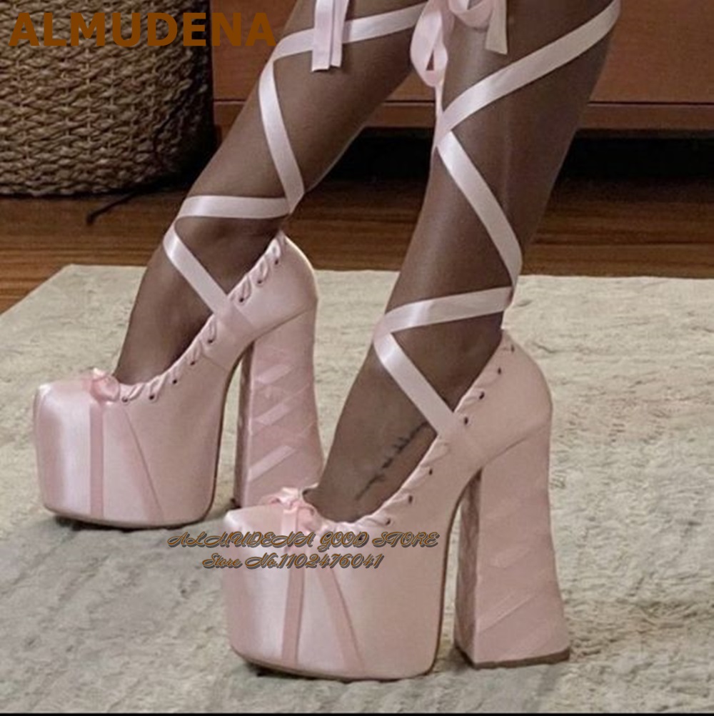 ALMUDENA Pink Burgundy Satin S - Women'S Shoes Burgundy ulasan dan harga