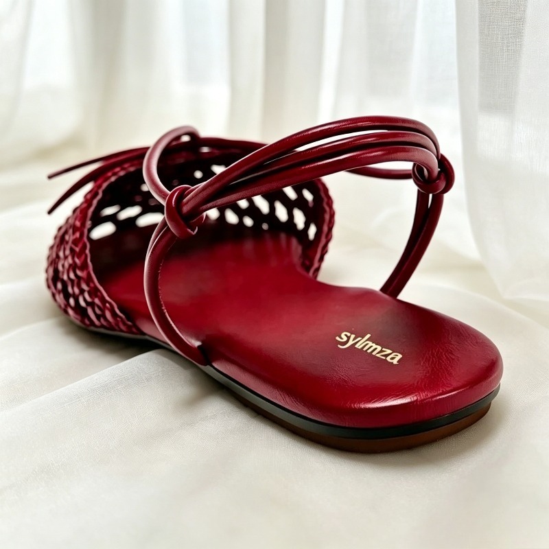 Burgundy Butterfly Detail Flat - Women'S Shoes Burgundy ulasan dan harga