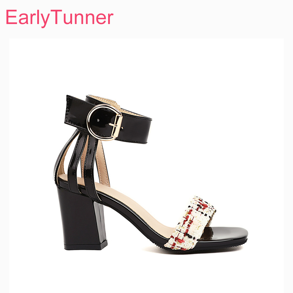 2026 Summer Tweed Ankle Strap  - Women'S Shoes Size 12 ulasan dan harga