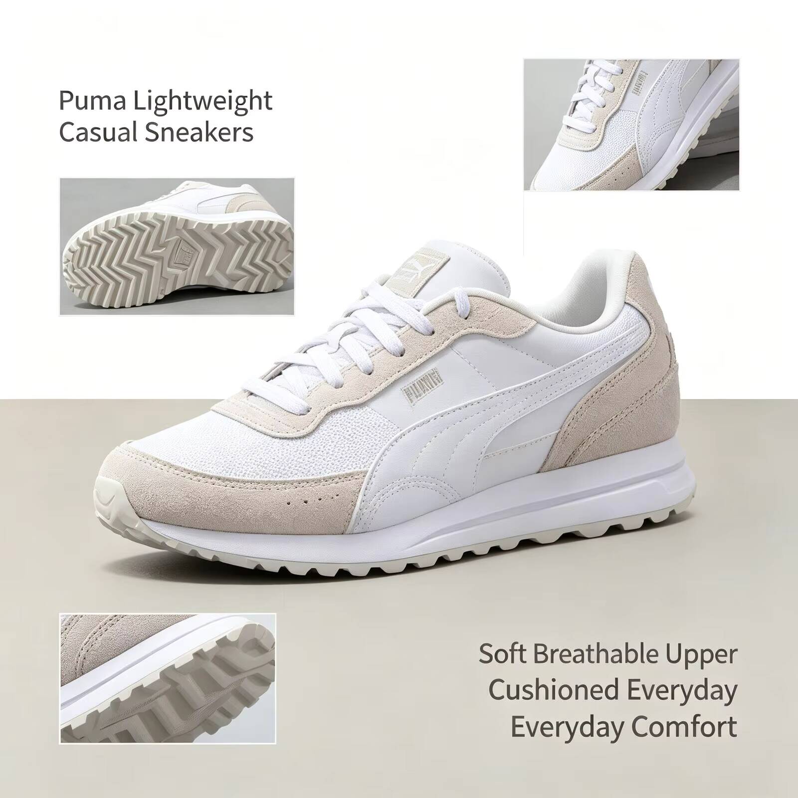 New Hot Puma White Lightweight - Women Shoes Jordan ulasan dan harga