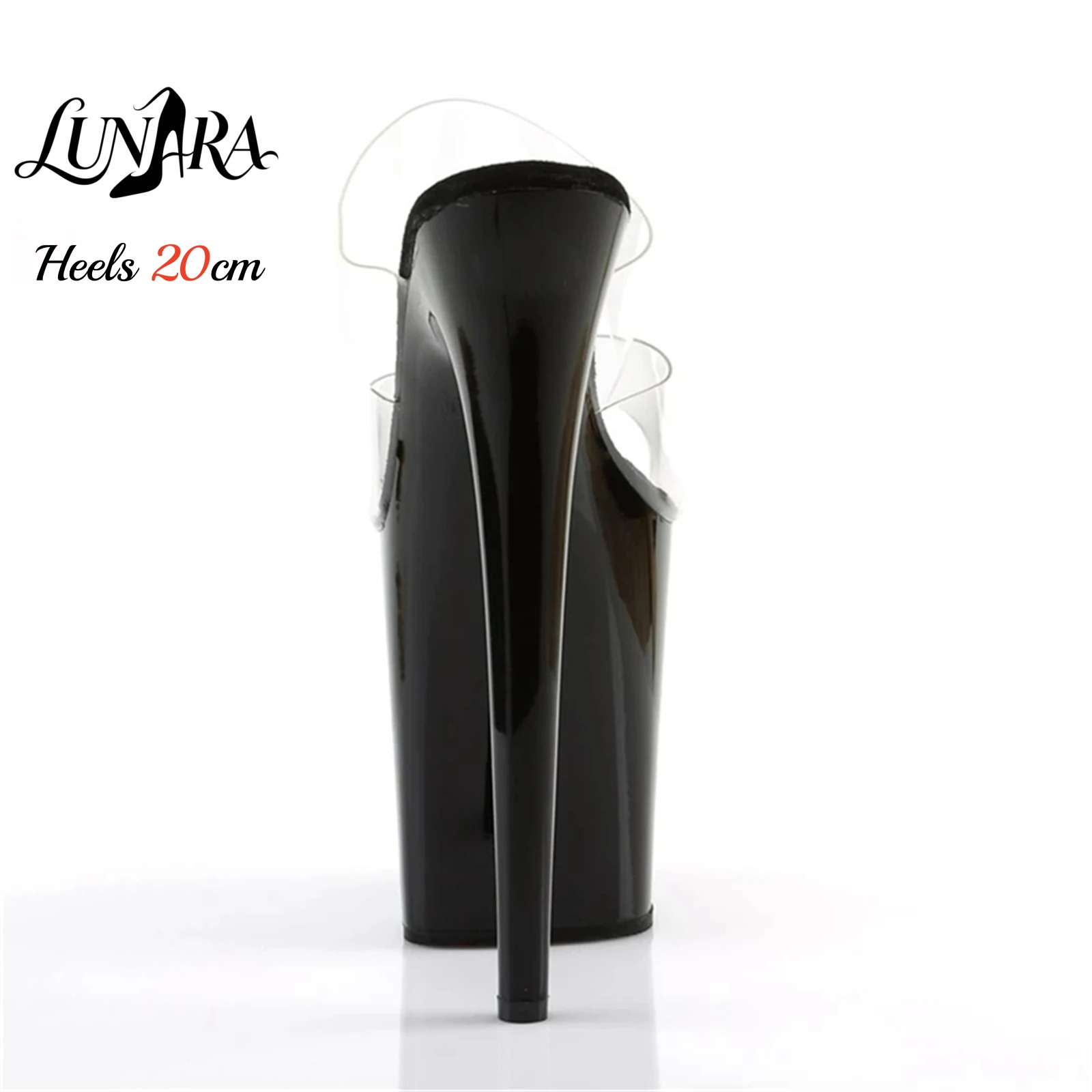 20cm Clear PVC Strappy Ultra H - Strappy Heeled Sandals ulasan dan harga