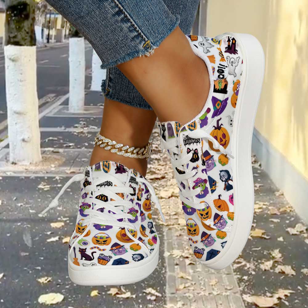 Cartoon Halloween Mixed‑Patter - Women'S Shoes Size 12 ulasan dan harga