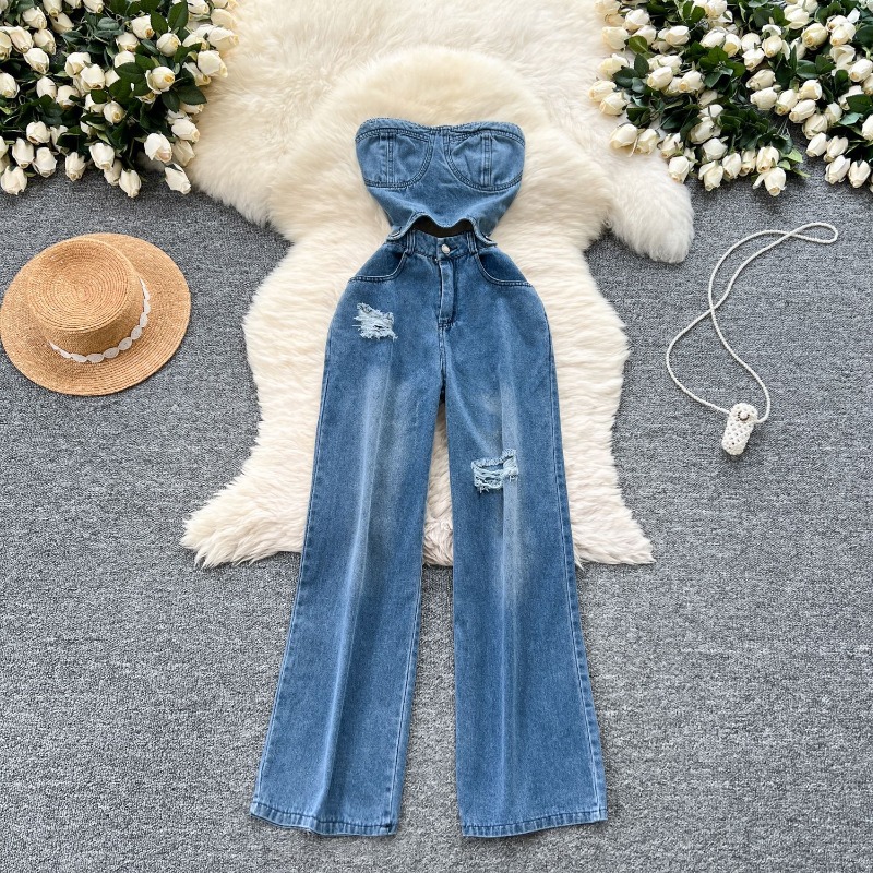 Denim Jumpsuits Women One Piec - Women'S Shoes Wide Width ulasan dan harga