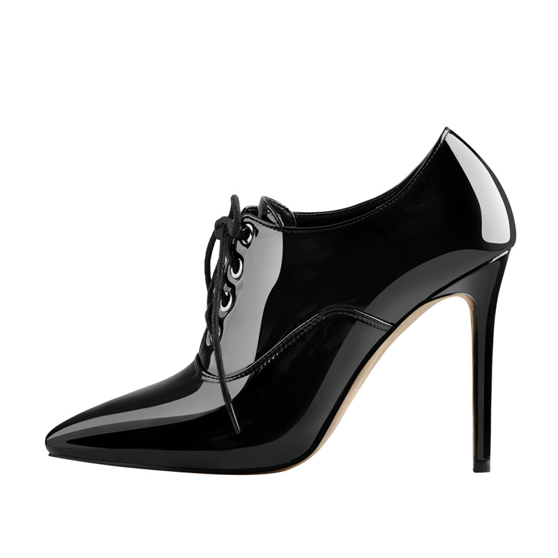 Onlymaker Women Lace Up Vintag - Court Heel Pointed ulasan dan harga