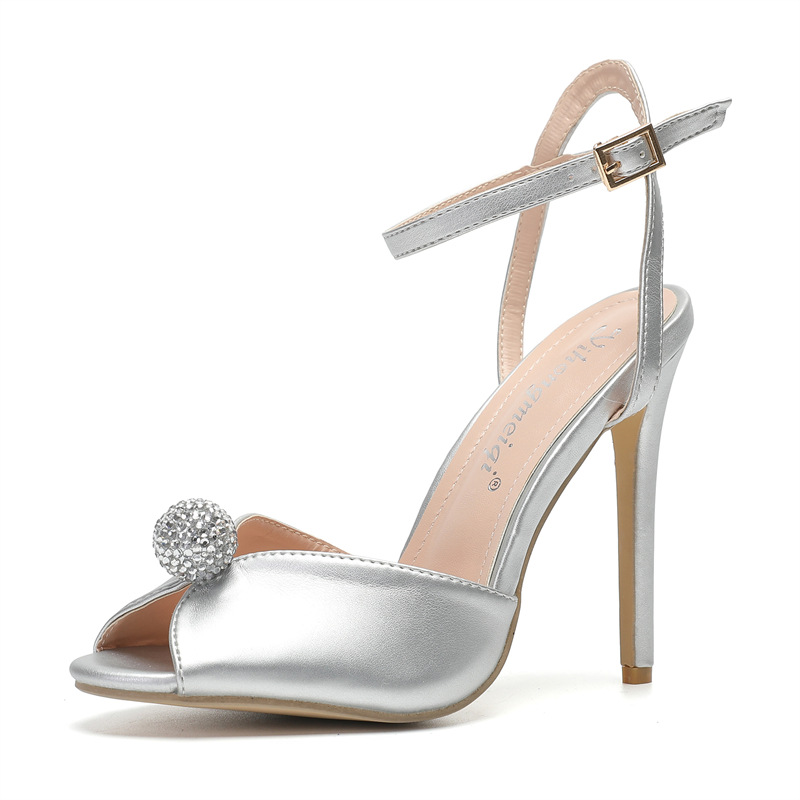 new Luxury Pearls Rhinestones  - Peep Toe Heels ulasan dan harga