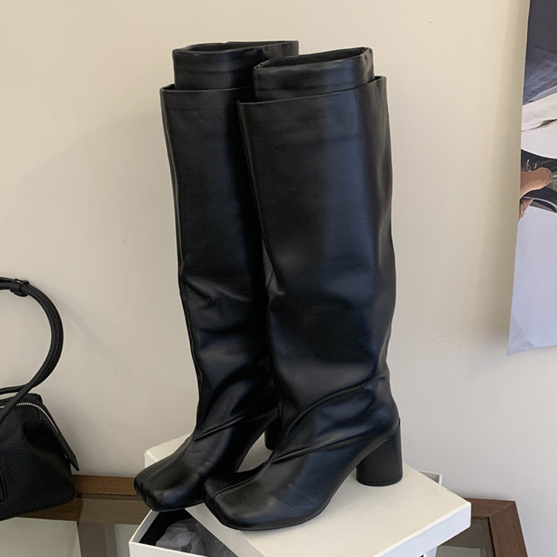 Autumn Winter Elegant Punk Sty - High Knee Heel Boots ulasan dan harga