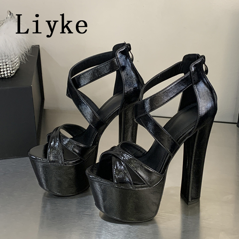 Liyke Model Show Super High He - Peep Toe Heels ulasan dan harga