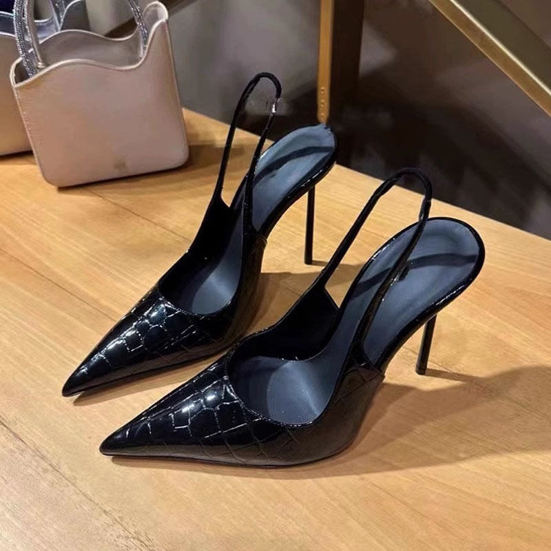 Women 7CM Sandals Black Patent - Women'S Shoes Size 40 In Us ulasan dan harga