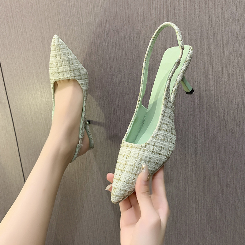Brand Designer Slingbacks High - Women'S Shoes Size 40 In Us ulasan dan harga
