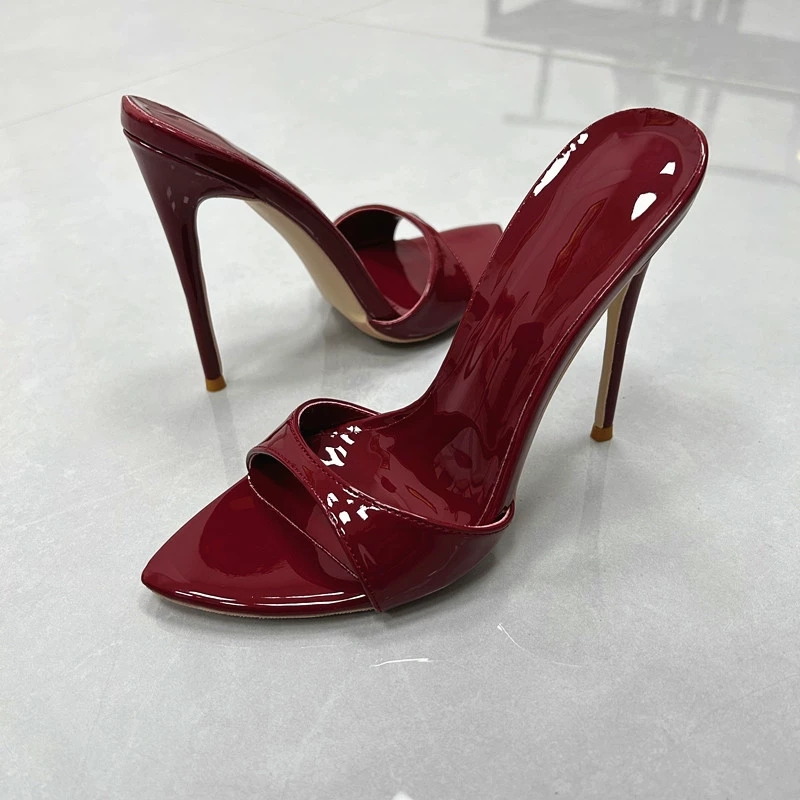 Elegant Burgundy Patent Pointe - Women'S Shoes Burgundy ulasan dan harga