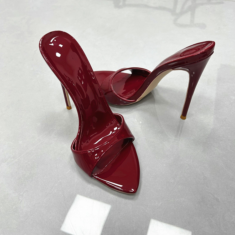 Elegant Burgundy Patent Pointe - Women'S Shoes Burgundy ulasan dan harga