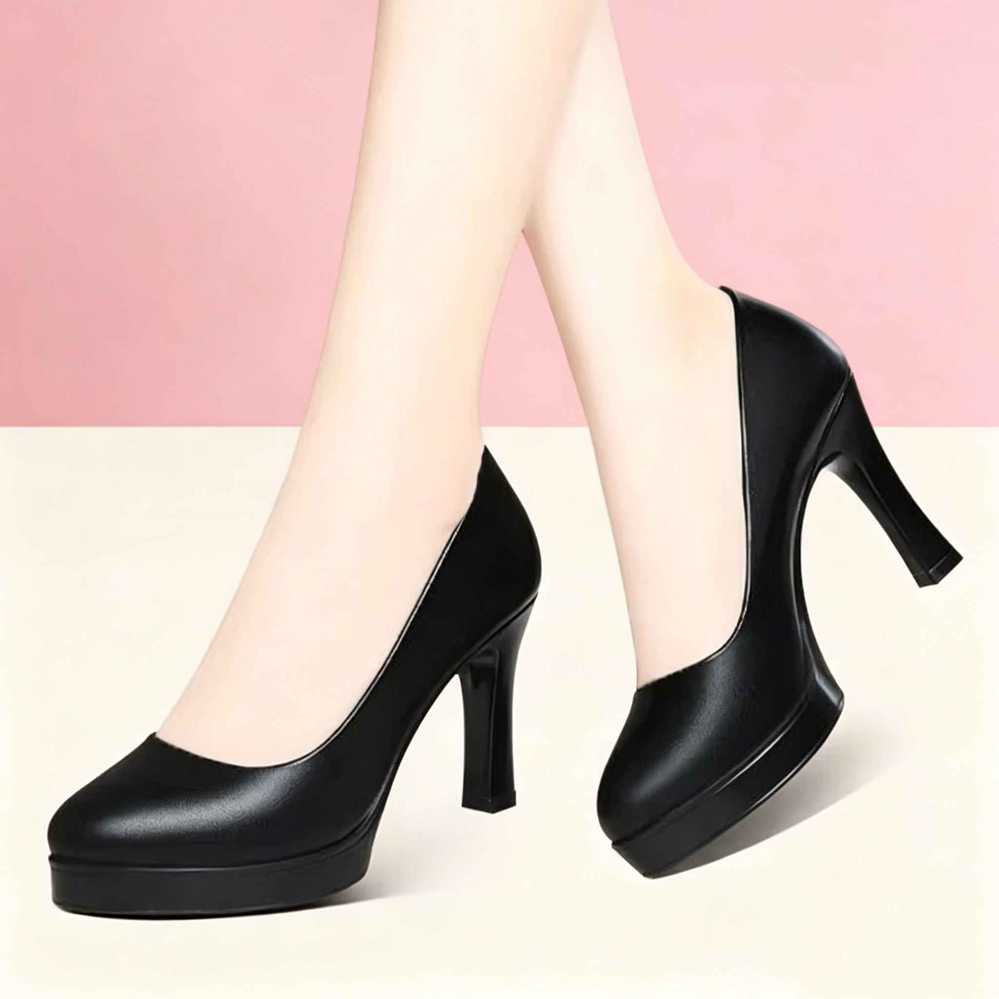 6.5cm 8.5cm All Match Office L - Court Heel Pointed ulasan dan harga