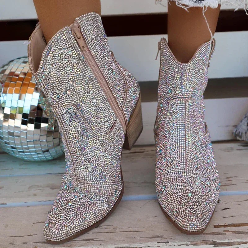 Western Cowboy Boots Fashion W - Women'S Shoes Chelsea ulasan dan harga