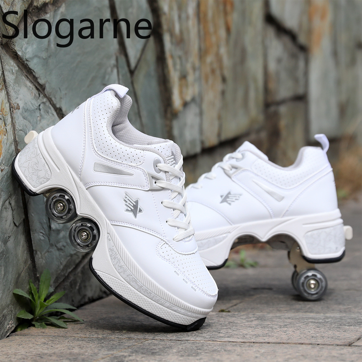 Women 4 Wheels Deformation Rol - Women Shoes Waterproof ulasan dan harga
