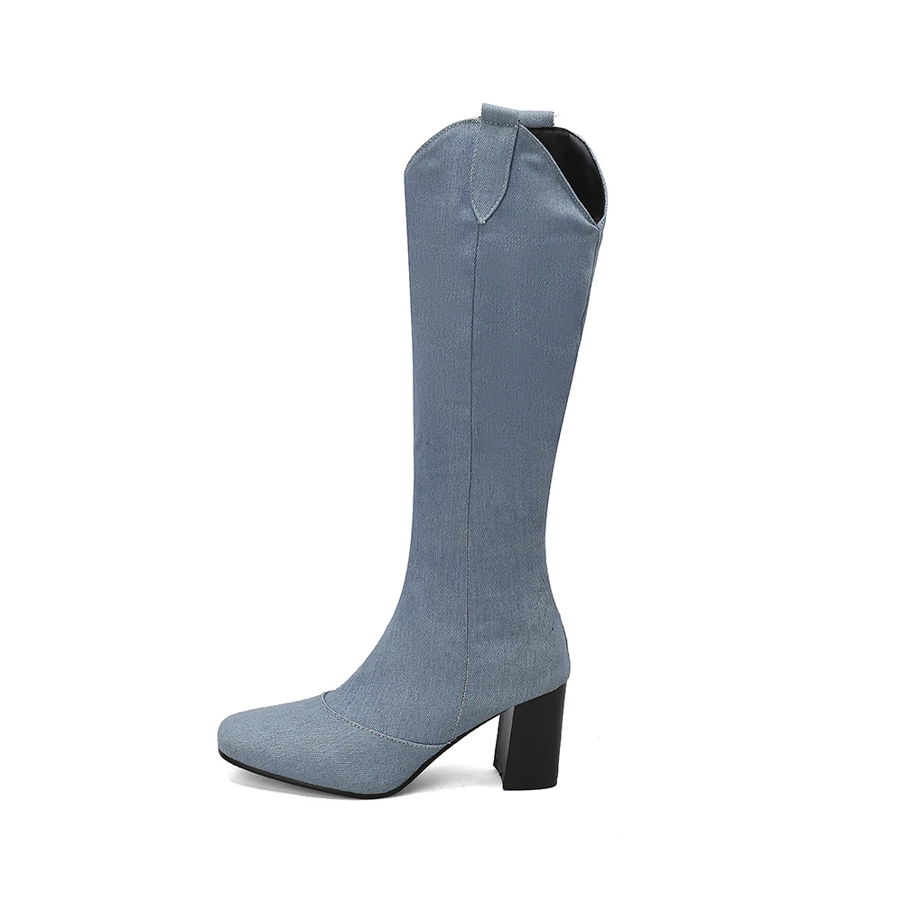 New Winter Black Blue Women Kn - Women'S Shoes Size 12 ulasan dan harga