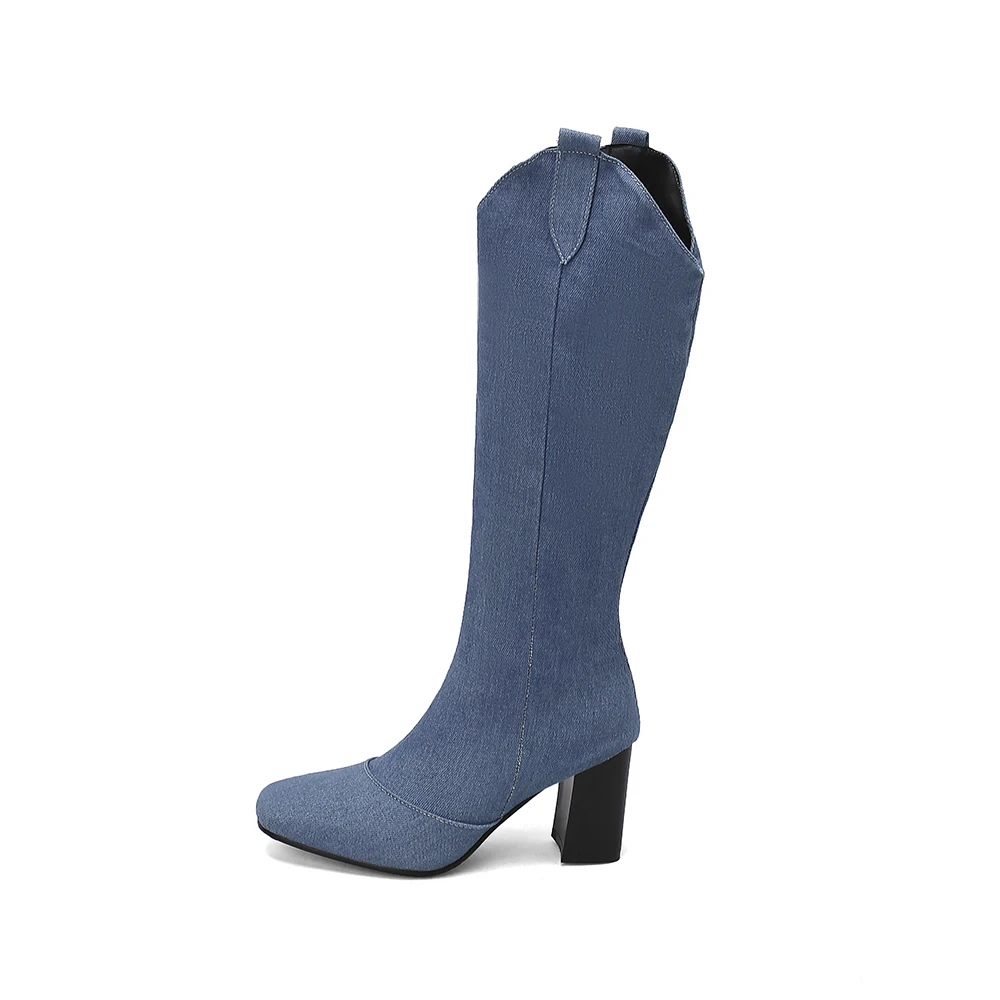 New Winter Black Blue Women Kn - Women'S Shoes Size 12 ulasan dan harga