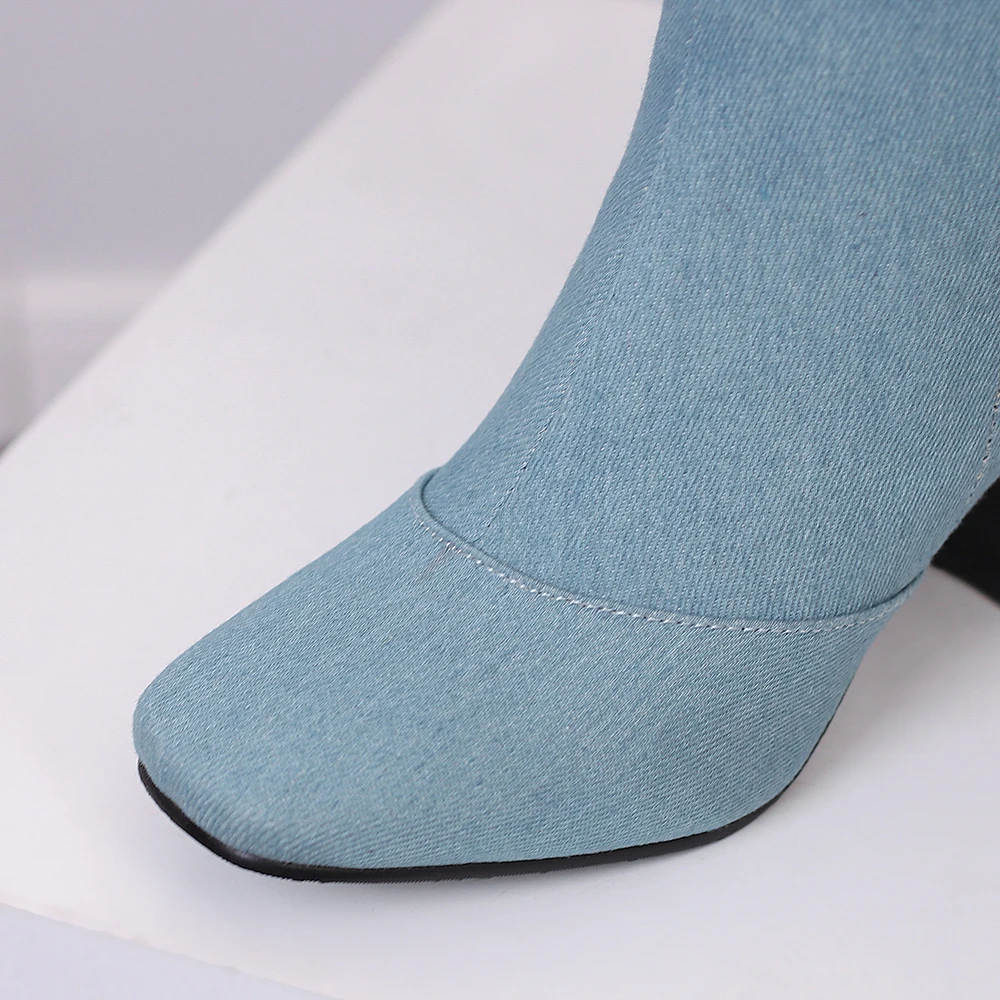 New Winter Black Blue Women Kn - Women'S Shoes Size 12 ulasan dan harga