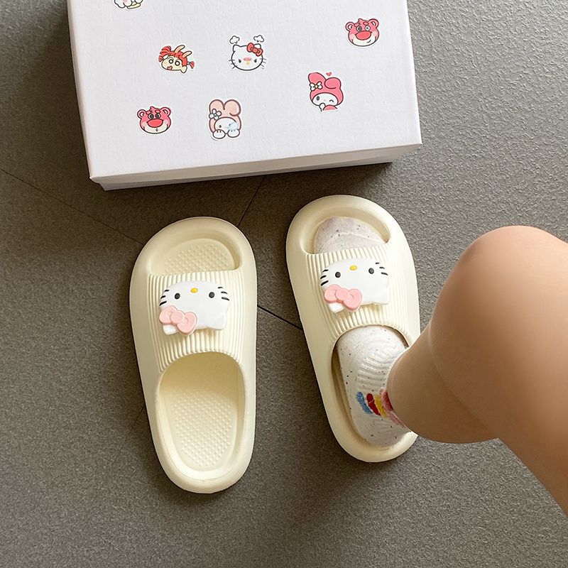 Sanrio Cute Hello Kitty Thick  - Women Shoes Waterproof ulasan dan harga