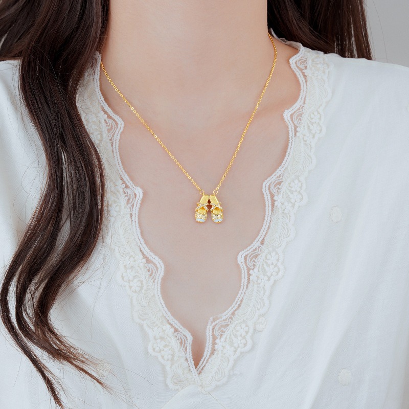 Ballet Shoes Pendant Necklace  - Women'S Shoes Paris ulasan dan harga