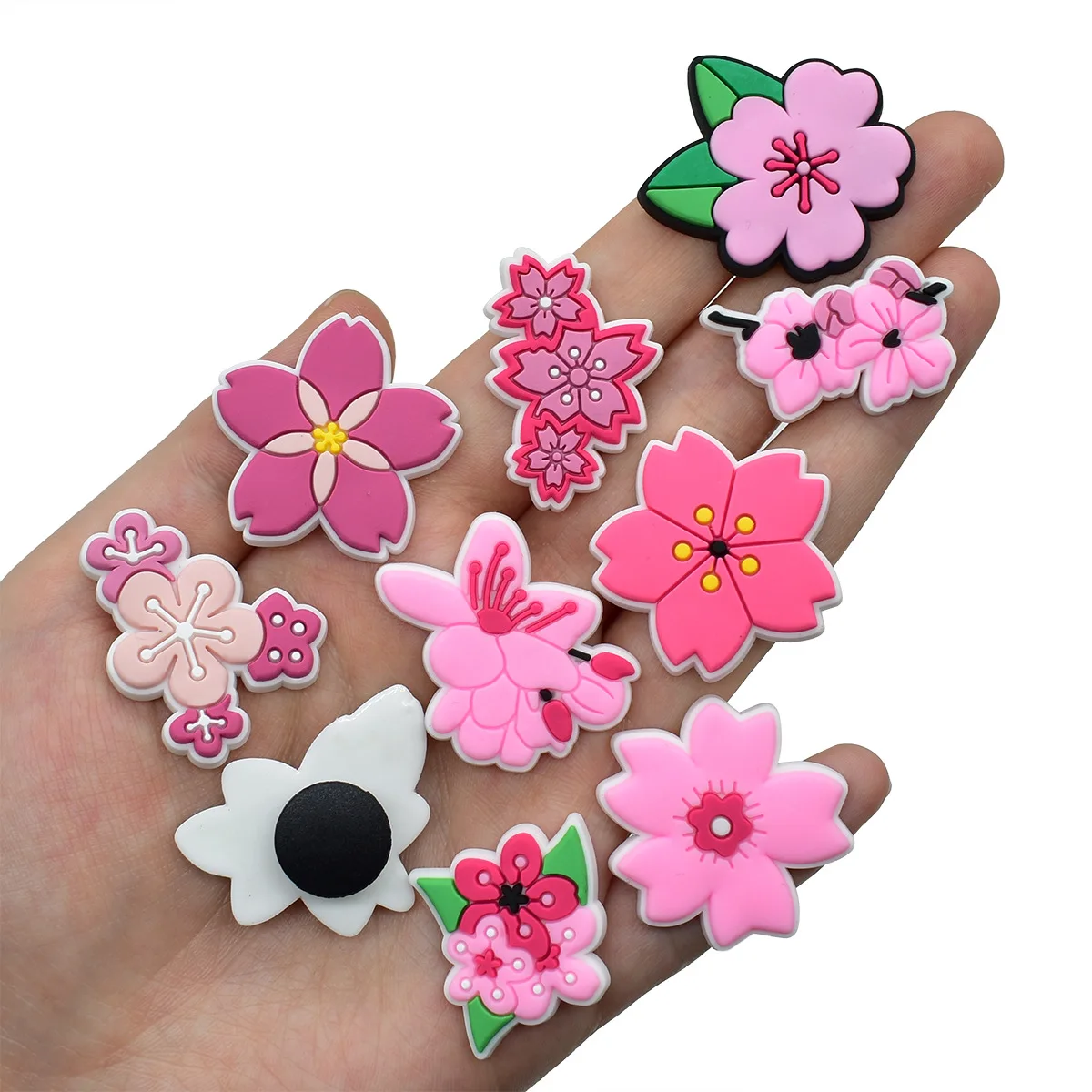 Cute Pink Flower Shoe Charms f - Women'S Shoes Crocs ulasan dan harga