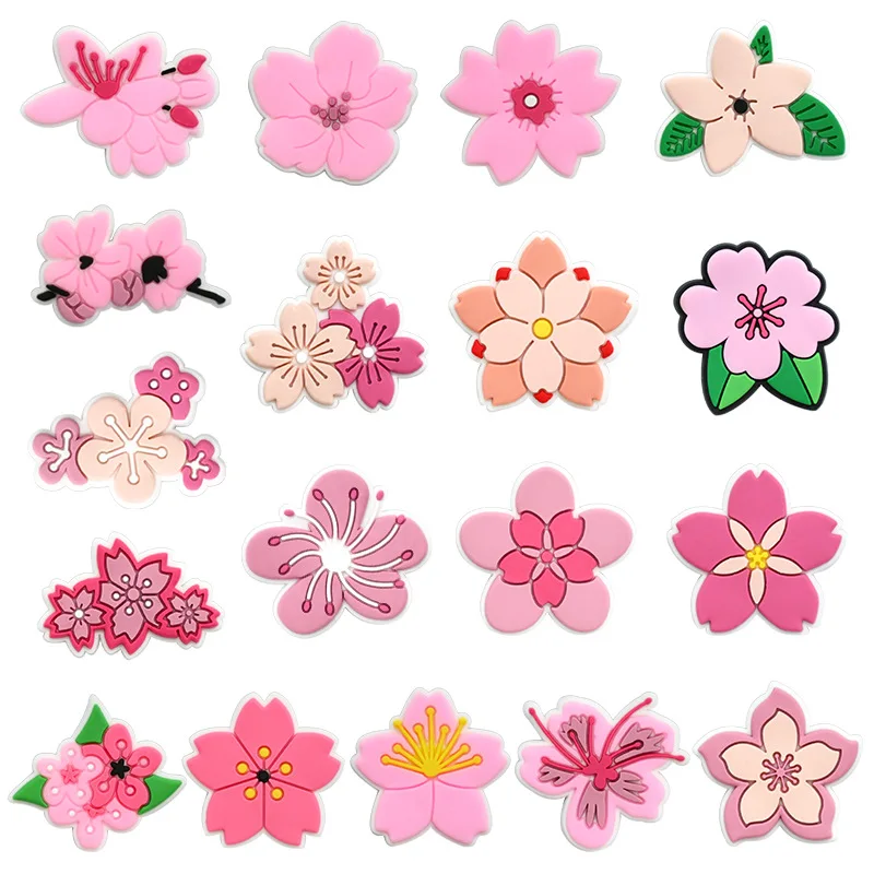 Cute Pink Flower Shoe Charms f - Women'S Shoes Crocs ulasan dan harga