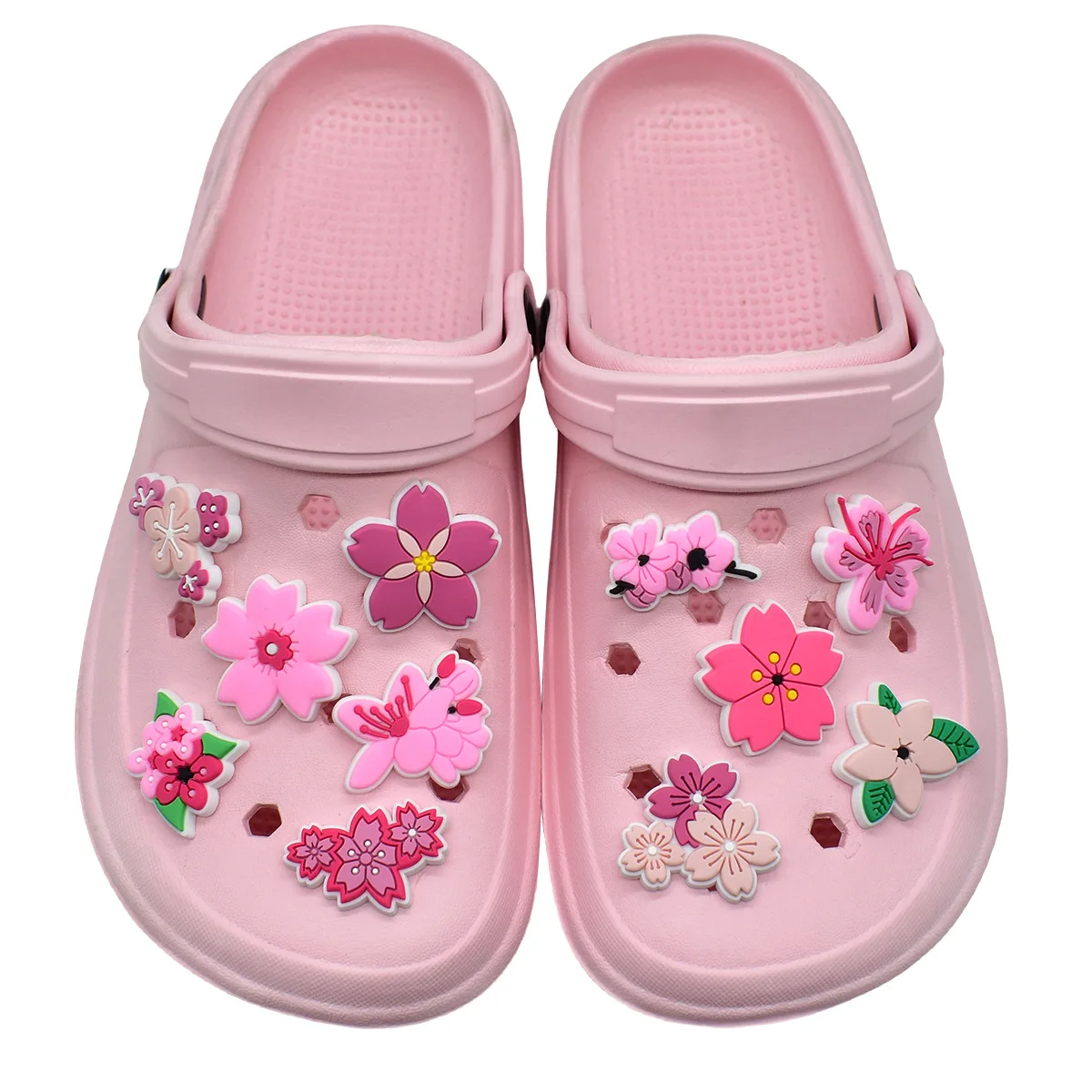 Cute Pink Flower Shoe Charms f - Women'S Shoes Crocs ulasan dan harga