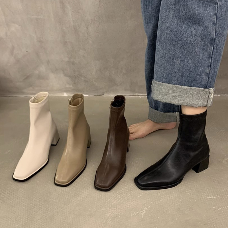 Autumn Winter Design Heel Ankl - Women'S Shoes Chelsea ulasan dan harga