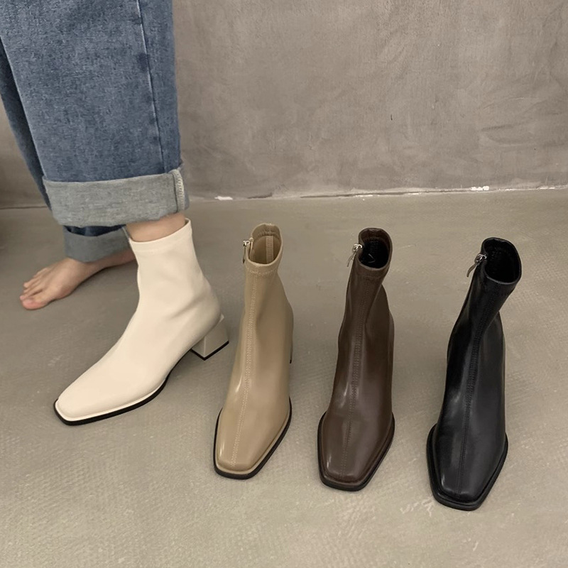 Autumn Winter Design Heel Ankl - Women'S Shoes Chelsea ulasan dan harga