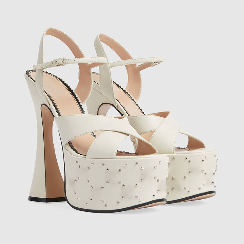 Fashionable White Black Buckle - Women Shoes Waterproof ulasan dan harga