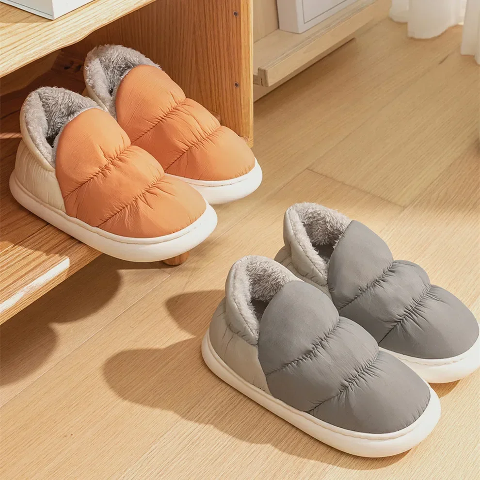 Women Men Slippers Winter Down - Women Shoes Waterproof ulasan dan harga