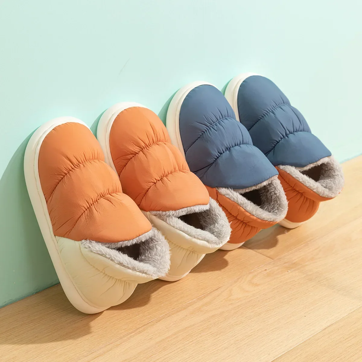 Women Men Slippers Winter Down - Women Shoes Waterproof ulasan dan harga