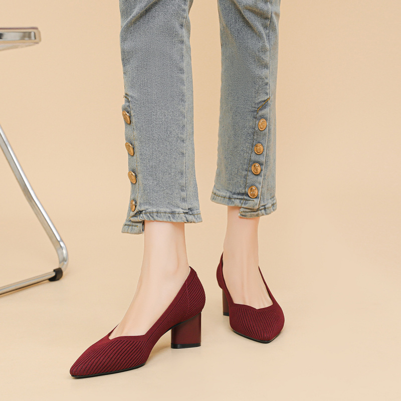 Princess High Heels Women Chun - Court Heel Pointed ulasan dan harga