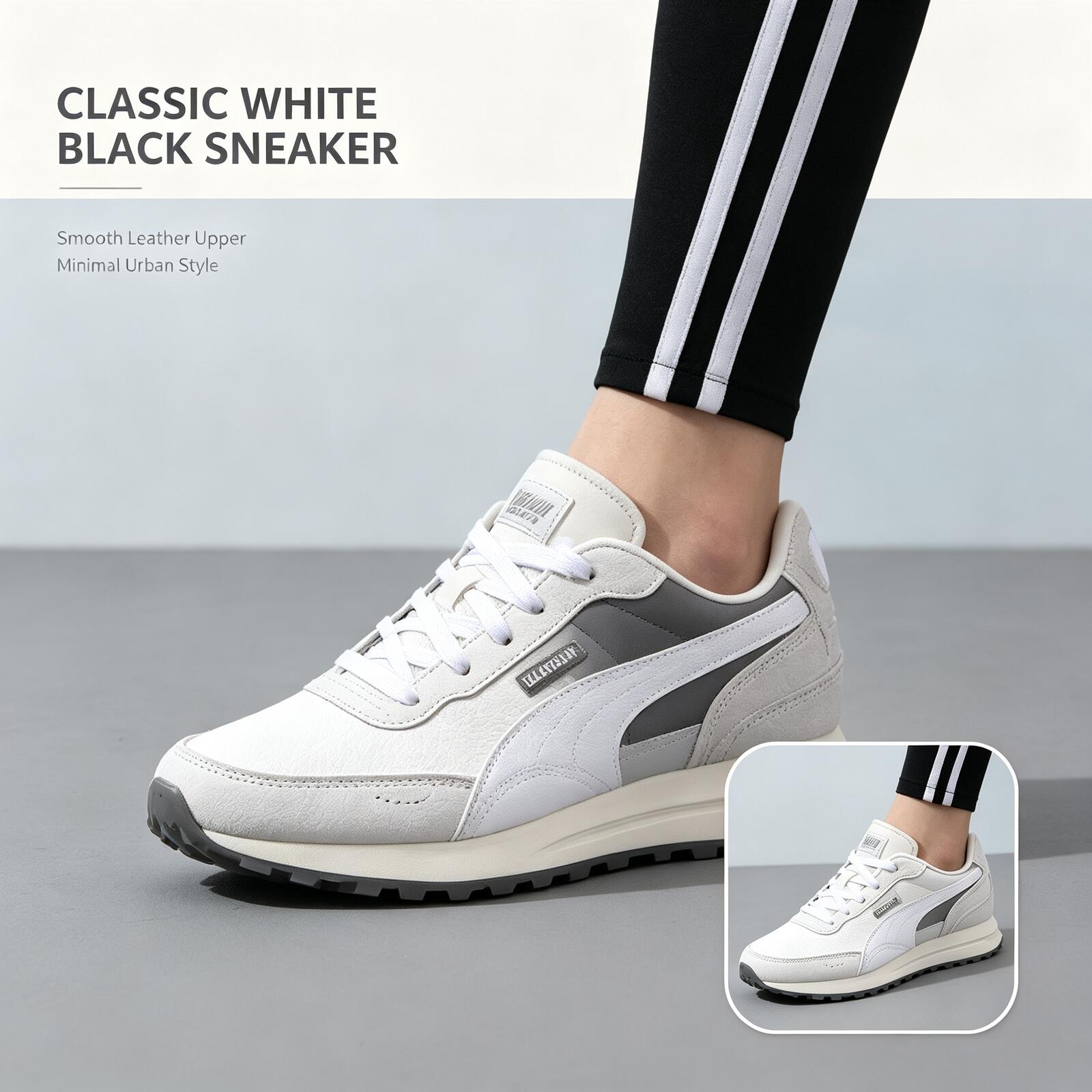 PUMA Men White Black Low Top S - Women Shoes Jordan ulasan dan harga
