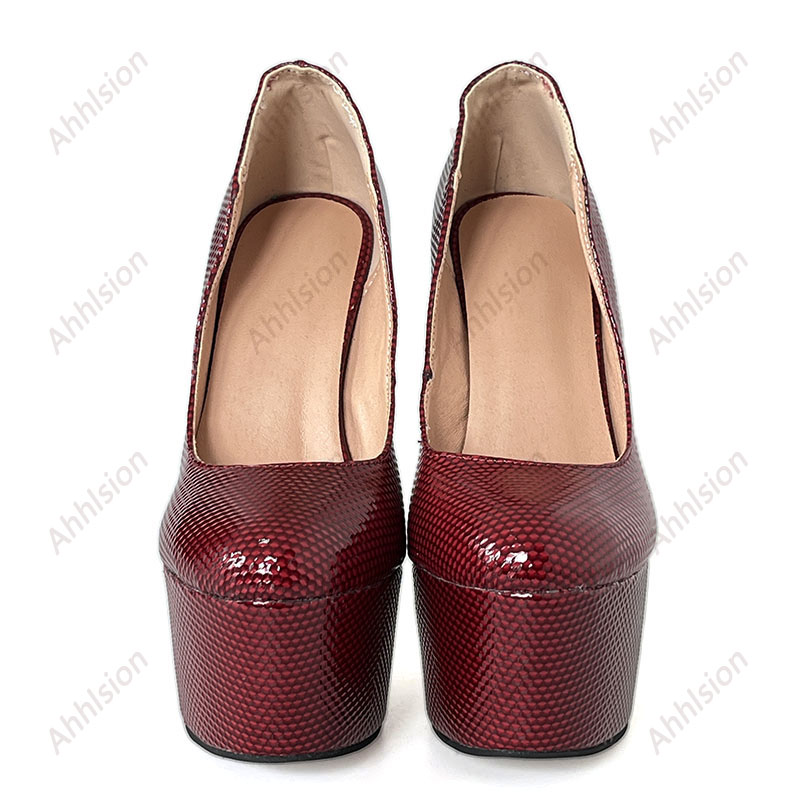 Ahhlsion New Women Platform Pu - Women'S Shoes Burgundy ulasan dan harga