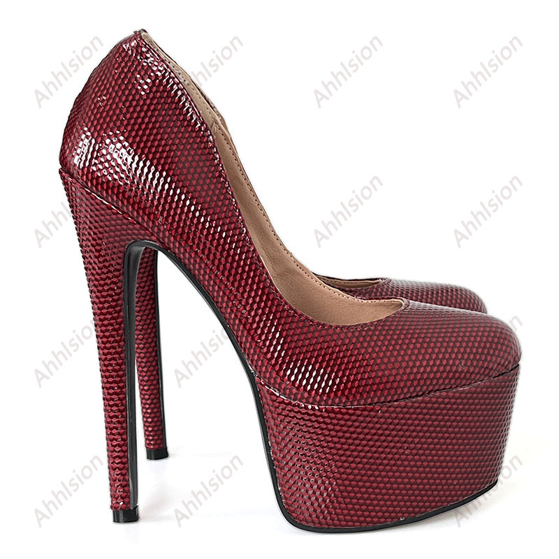 Ahhlsion New Women Platform Pu - Women'S Shoes Burgundy ulasan dan harga