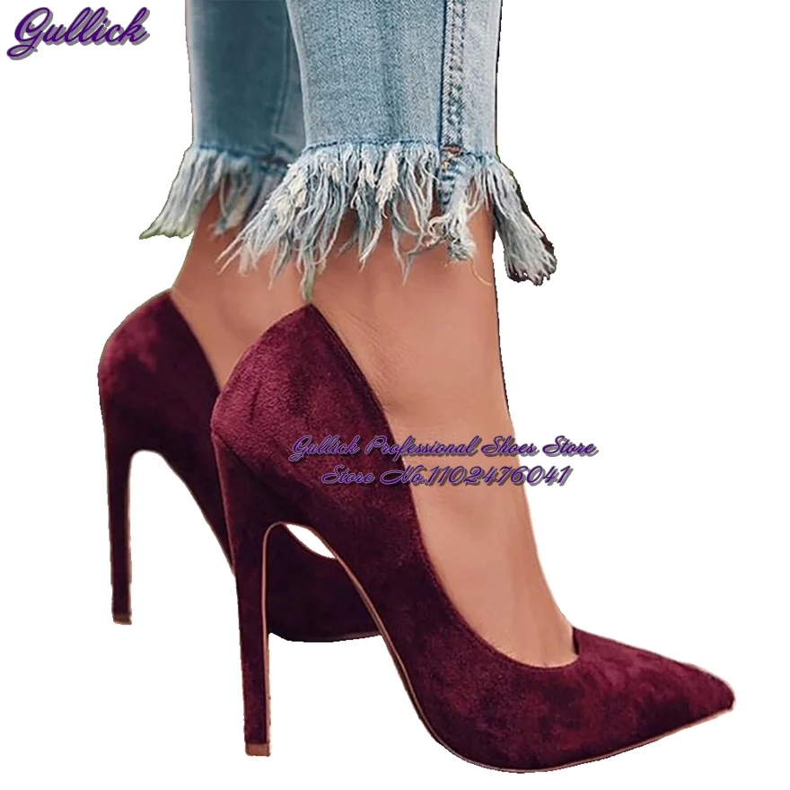 Gullick Women Wine Red Suede S - Women'S Shoes Burgundy ulasan dan harga