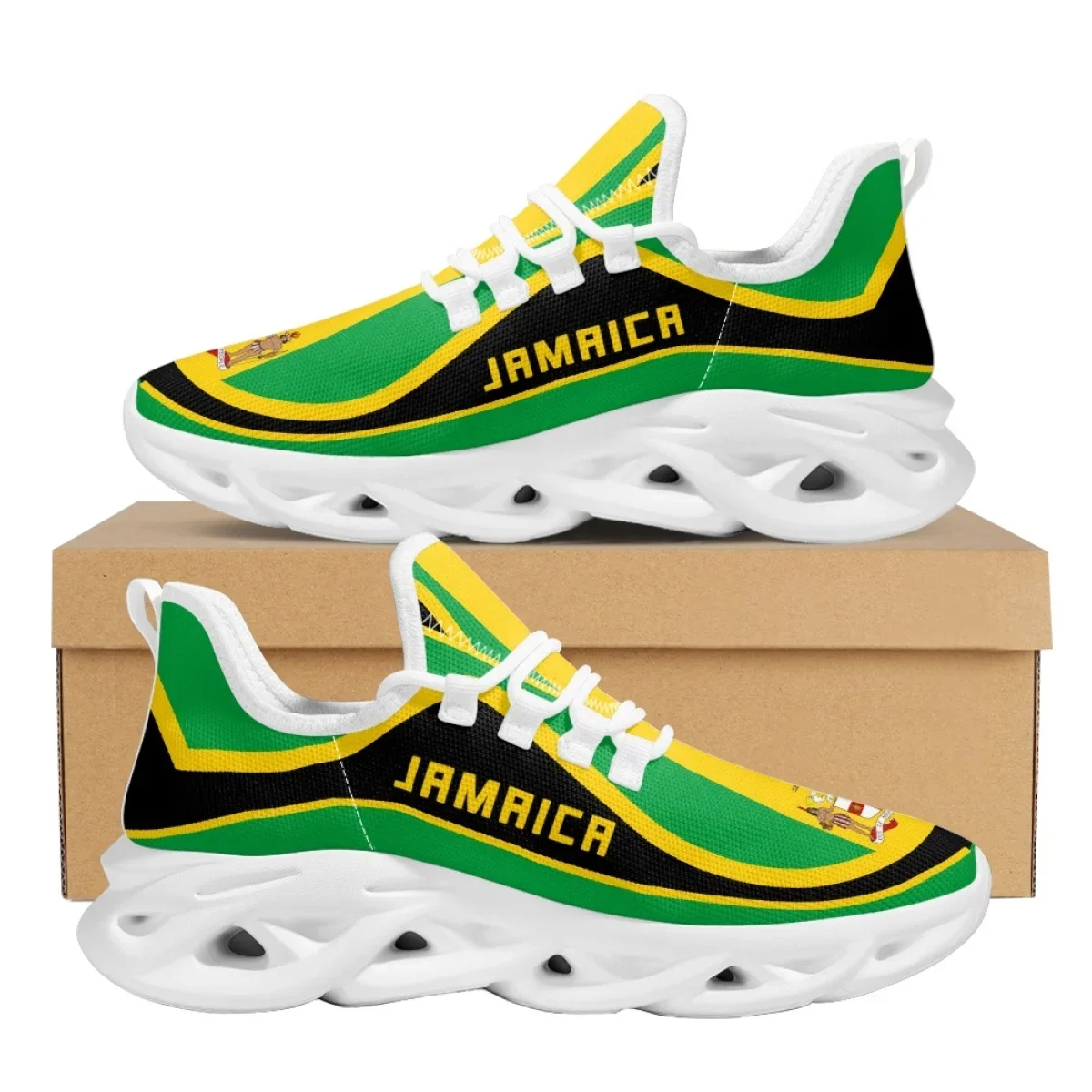 Jamaica Flag Pattern Lightweig - Women Shoes Name ulasan dan harga